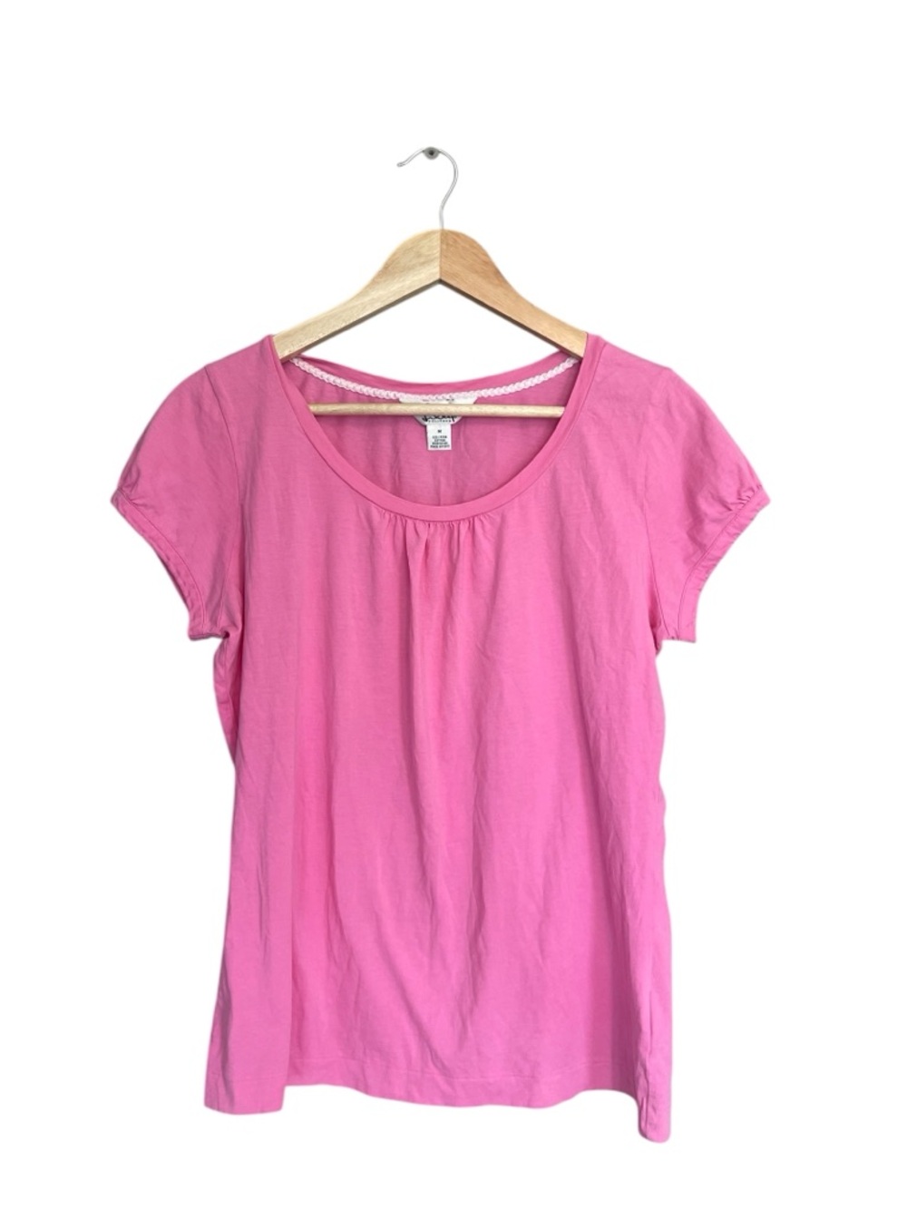 VTG Lilly Pulitzer Bright Pink Scoop Neck Short Sleeve Tee